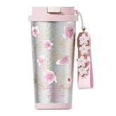 GERM Flower Collection Titanium Shining Vacuum Tumbler - Sakura