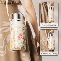 GERM Flower Collection Sport Vacuum Bottle with Cup
