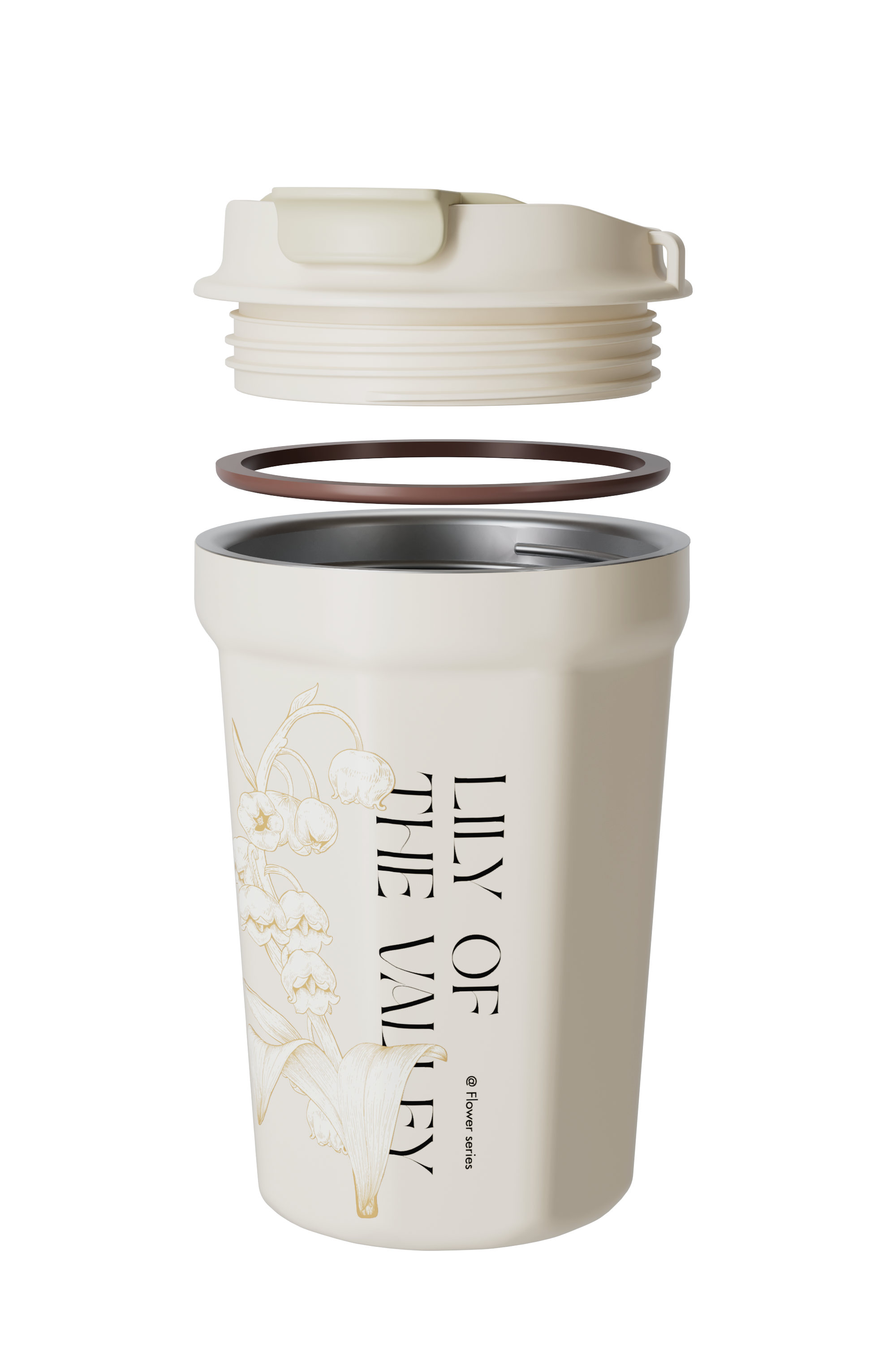 GERM Lily of the valley Octagon Vacuum Tumbler 390ml