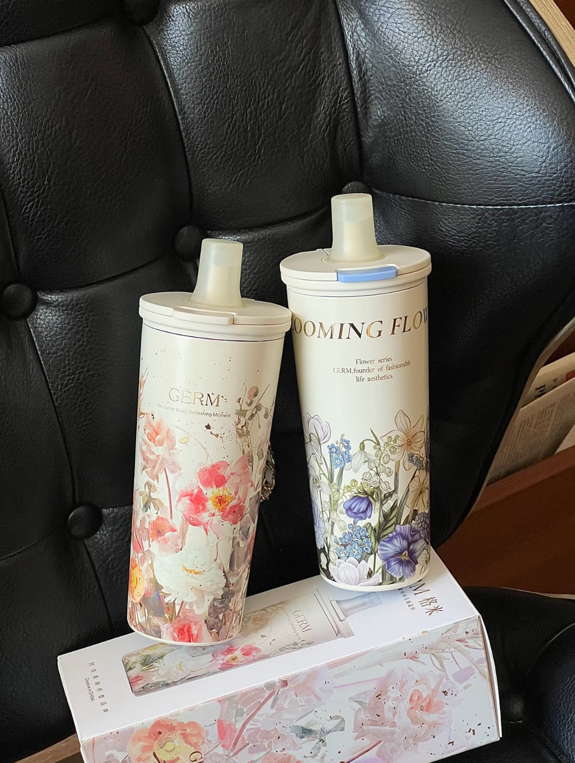 GERM Flower Collection Duosip Series Vacuum Tumbler
