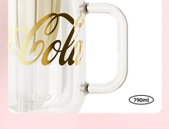 Coca-Cola Collection Borosilicate Glass Tea Cup - Aurora Pink