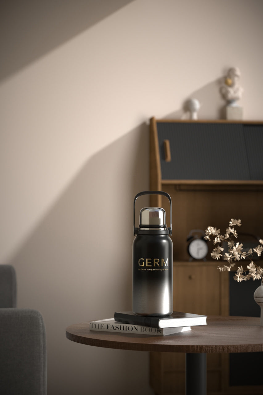 GERM GO-GETTER Sport Vacuum Bottle with Cup