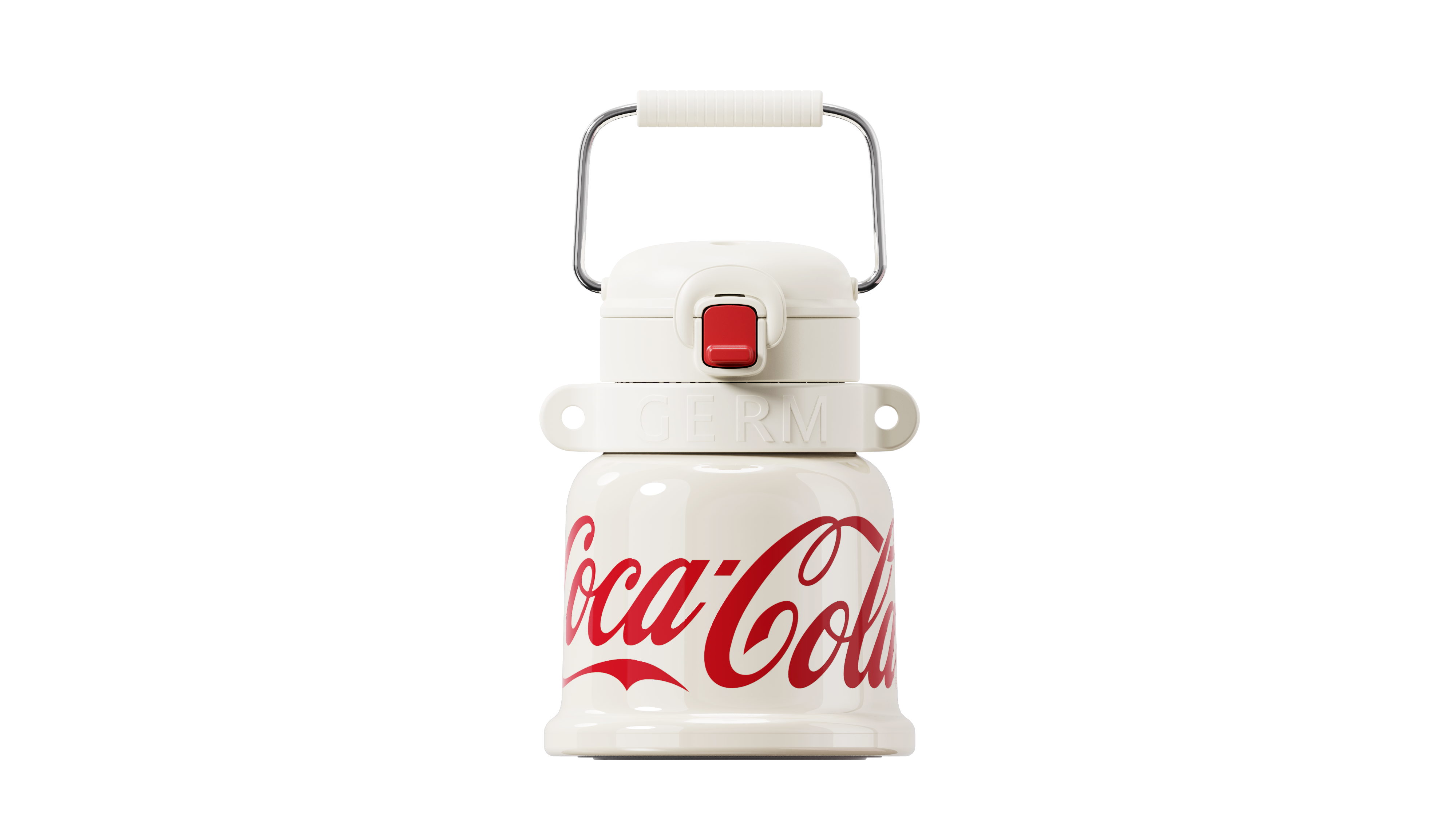 GERM x Coca-Cola BELL vacuum insulated stainless steel bottle antique white