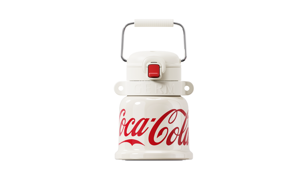 GERM x Coca-Cola BELL vacuum insulated stainless steel bottle antique white