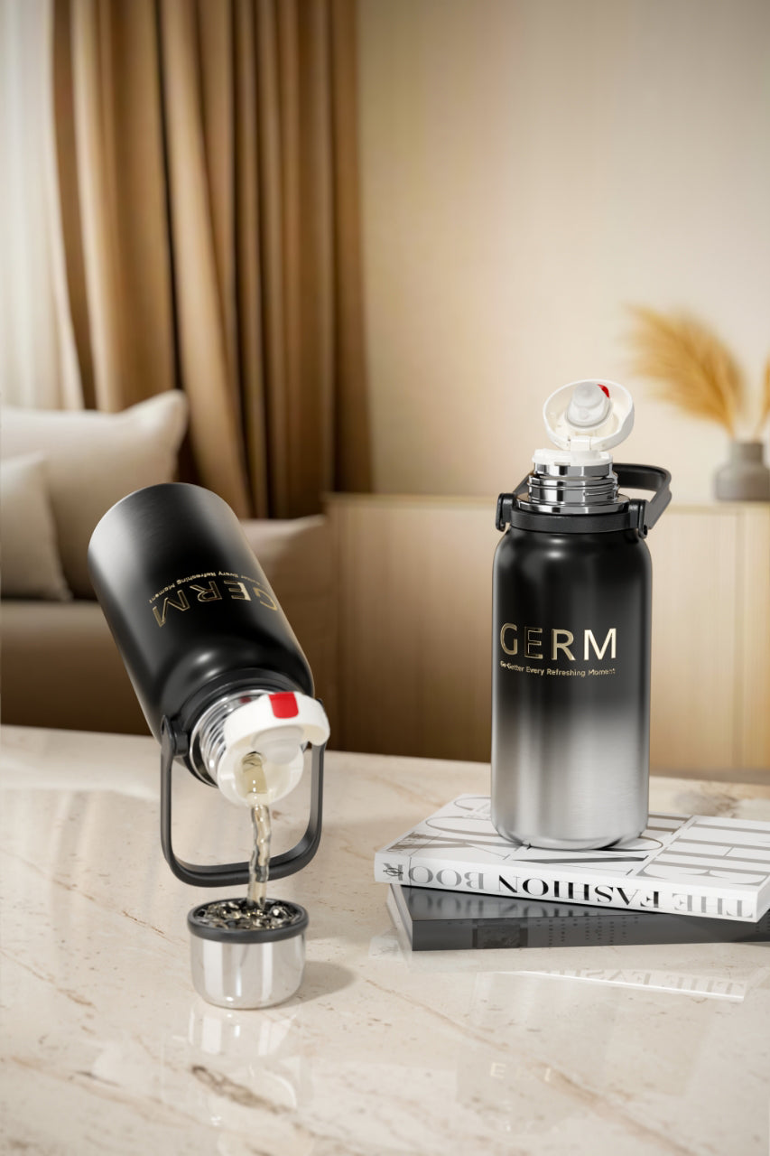 GERM GO-GETTER Sport Vacuum Bottle with Cup