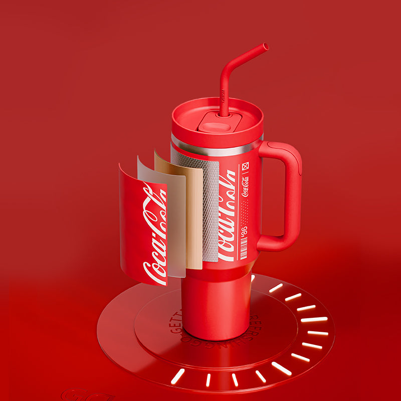 Coca-Cola Collection Stainless Steel Straw Mug
