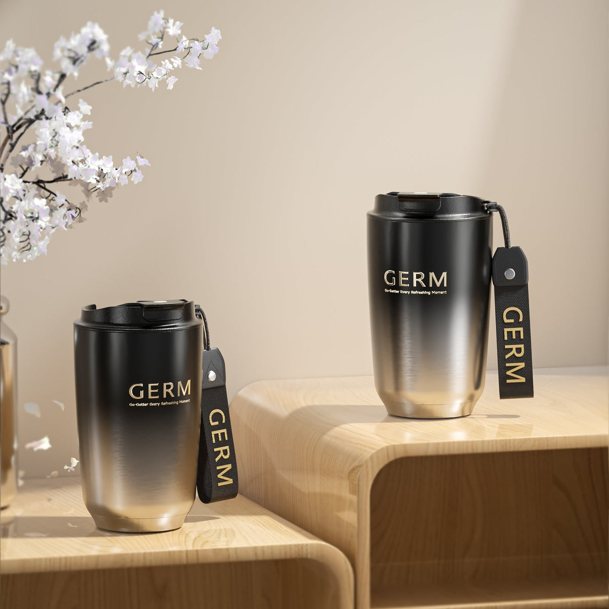 GERM GO-GETTER Mocha Vacuum Tumbler