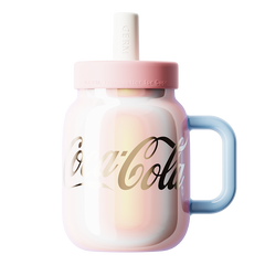 Coca-Cola Collection Porcelain Tea Cup - Pearl Pink