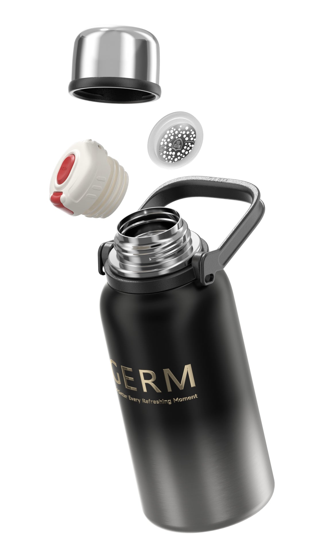 GERM GO-GETTER Sport Vacuum Bottle with Cup