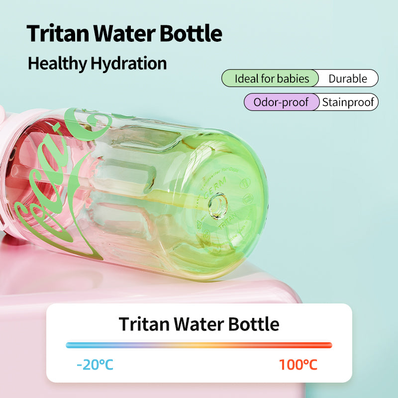 1250ml Tritan water bottle with straw lid from GERM Coca-Cola Collection