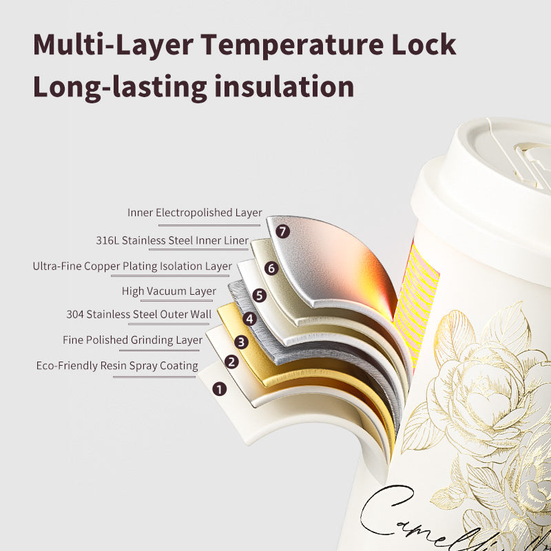 GERM Camellia Shining Vacuum Tumbler