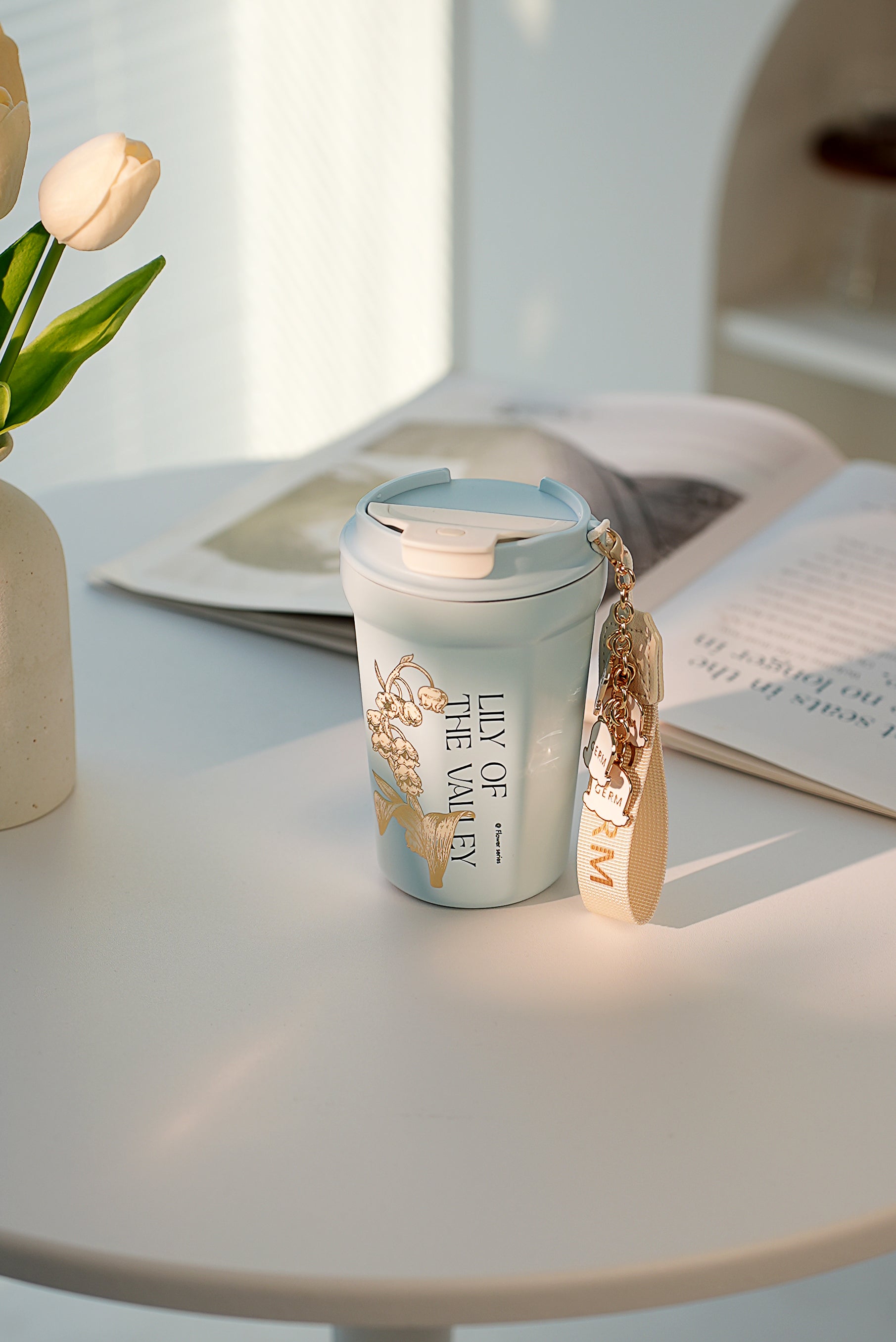 GERM Lily of the valley Octagon Vacuum Tumbler 390ml