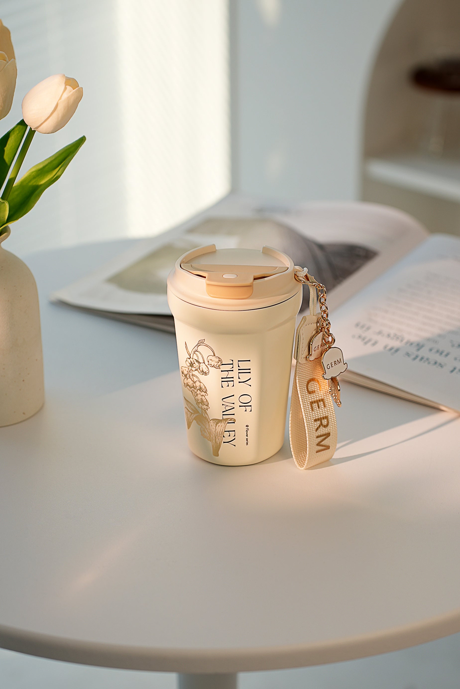 GERM Lily of the valley Octagon Vacuum Tumbler 390ml