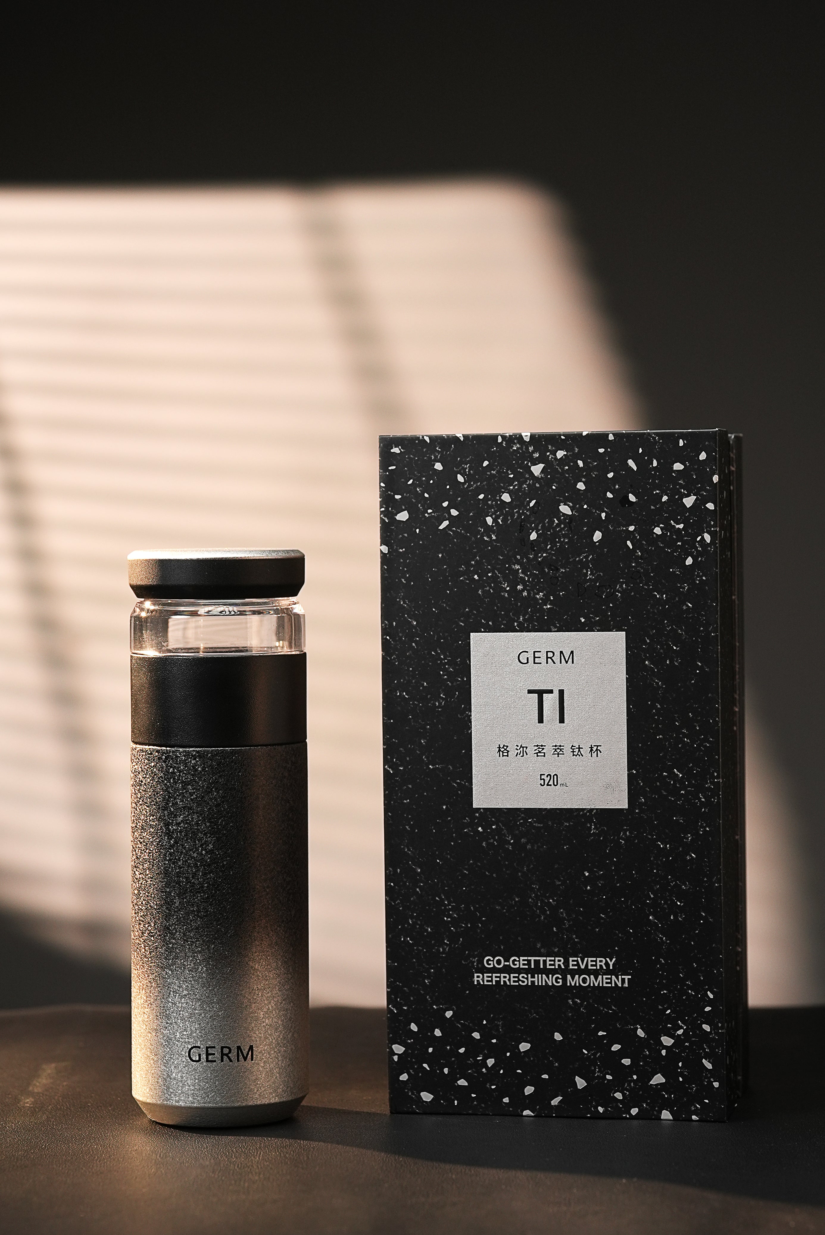 GERM Ti TeaCrystal Titanium Vacuum Bottle 520ml