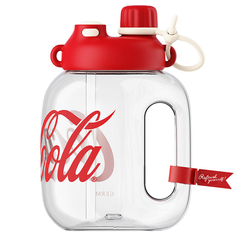 Food-grade Tritan construction of Coca-Cola hydration bottle