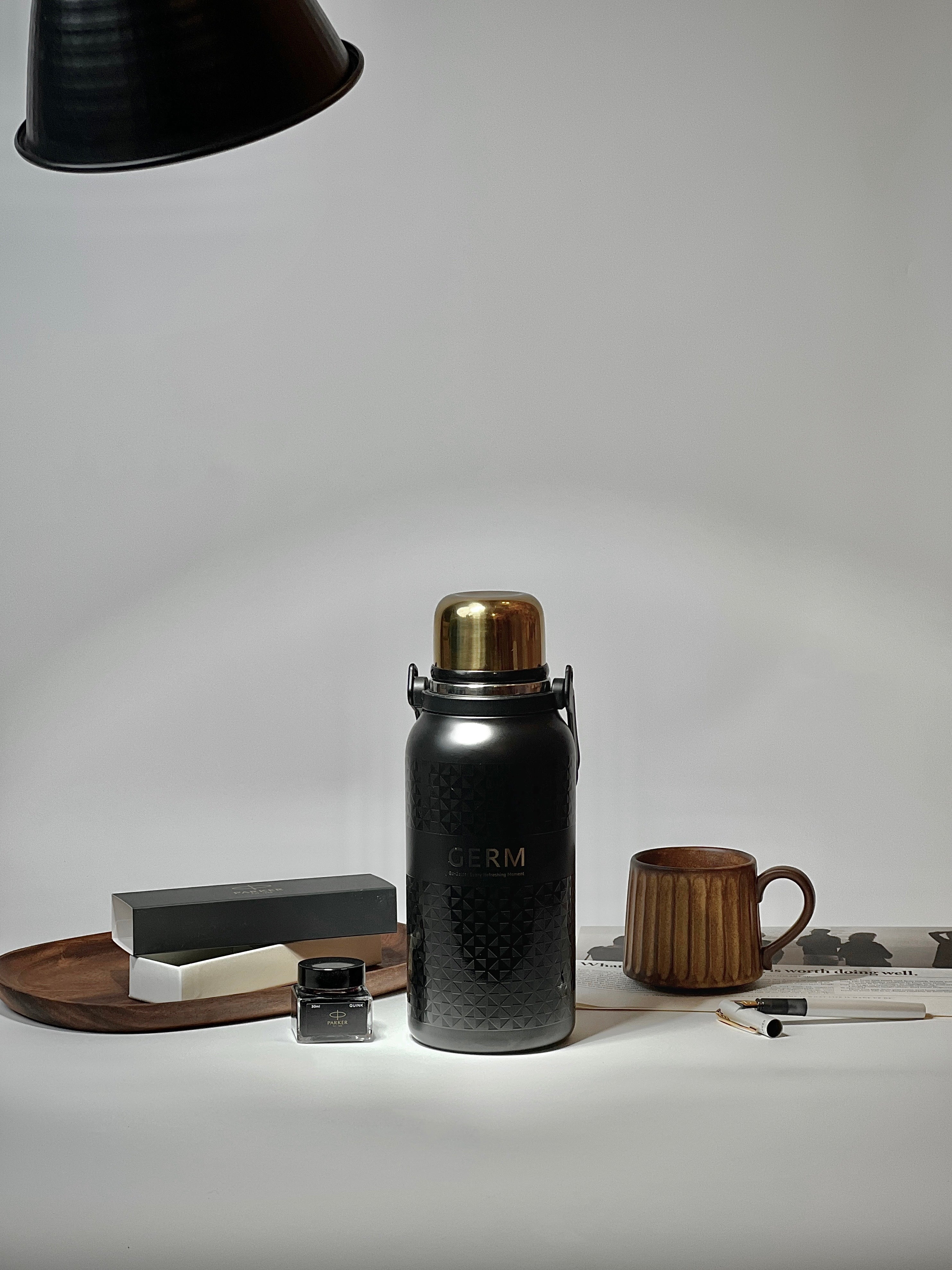 GERM GO-GETTER Sport Vacuum Bottle with Cup