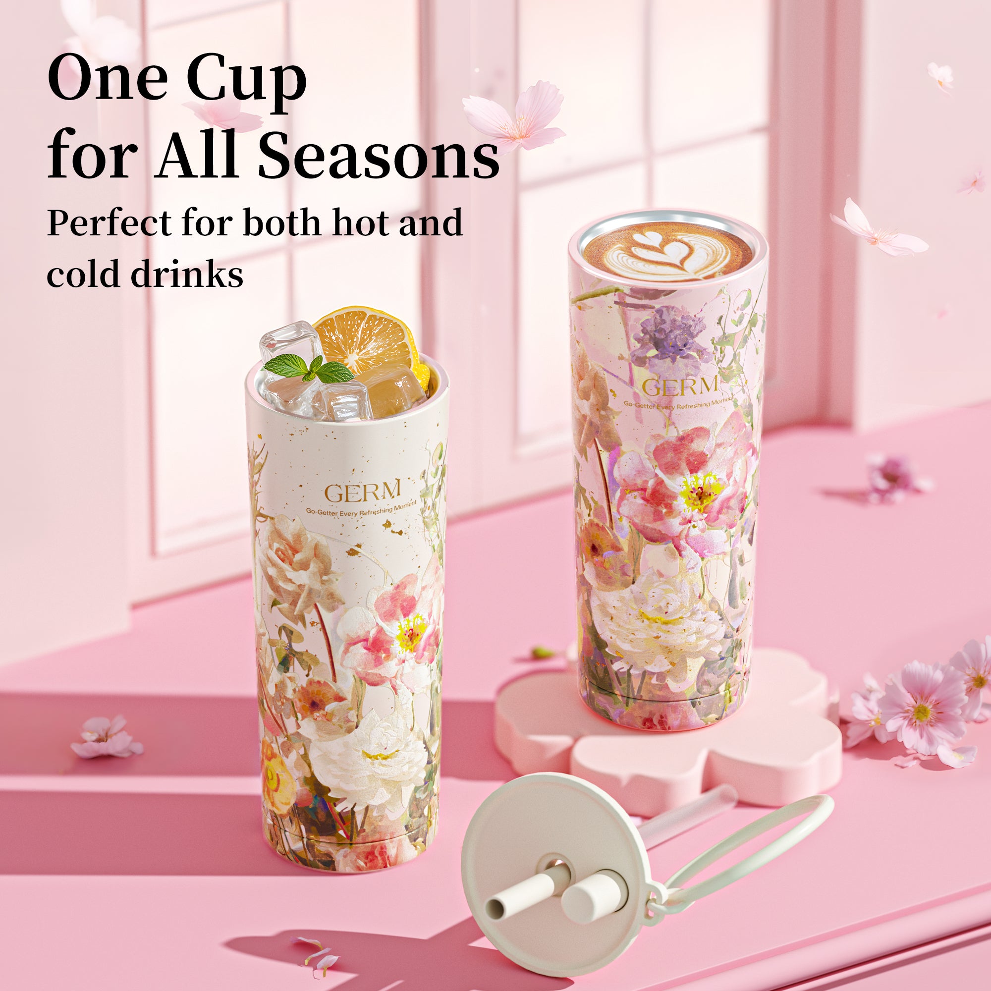 GERM Flower Collection Starry-Ring Vacuum Tumbler