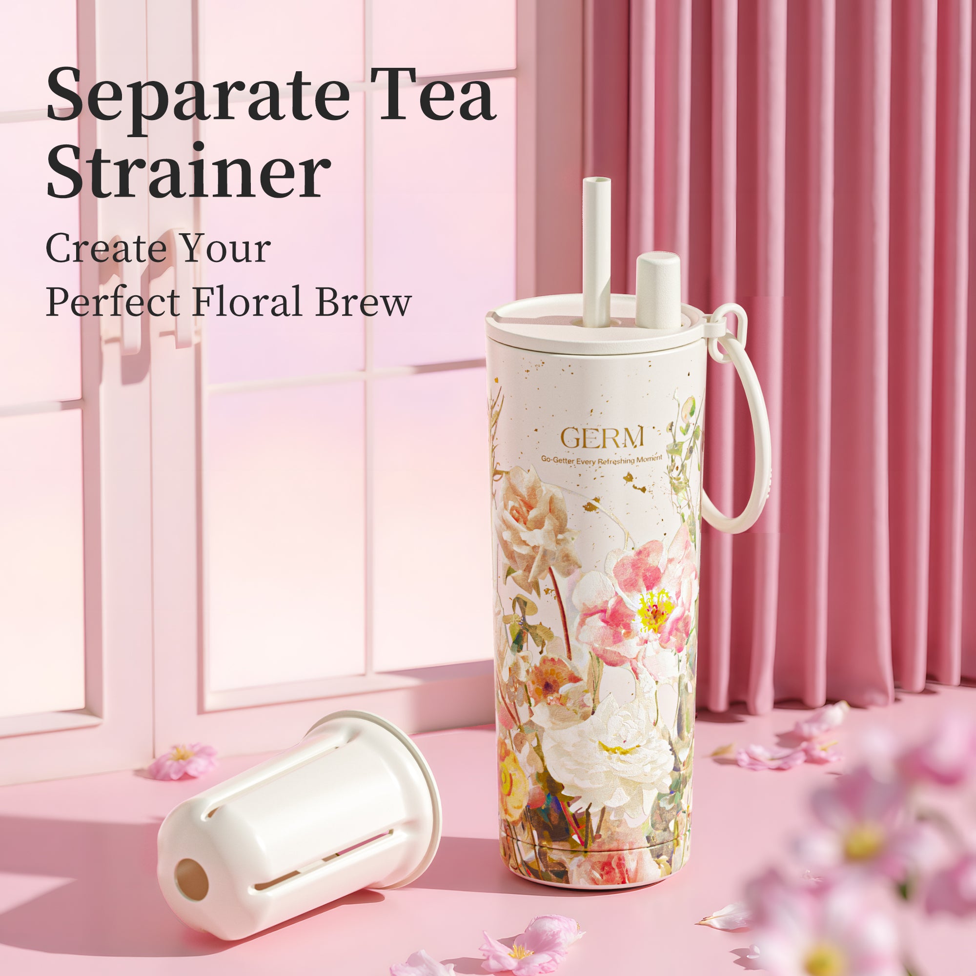 GERM Flower Collection Starry-Ring Vacuum Tumbler