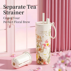 GERM Flower Collection Starry-Ring Vacuum Tumbler