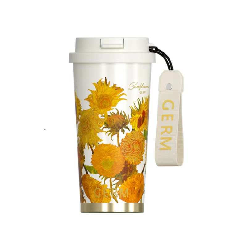 GERM Sunflower Vacuum Tumbler 500ml from the Flower Collection