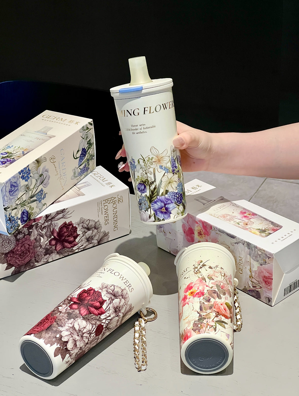 GERM Flower Collection Duosip Series Vacuum Tumbler