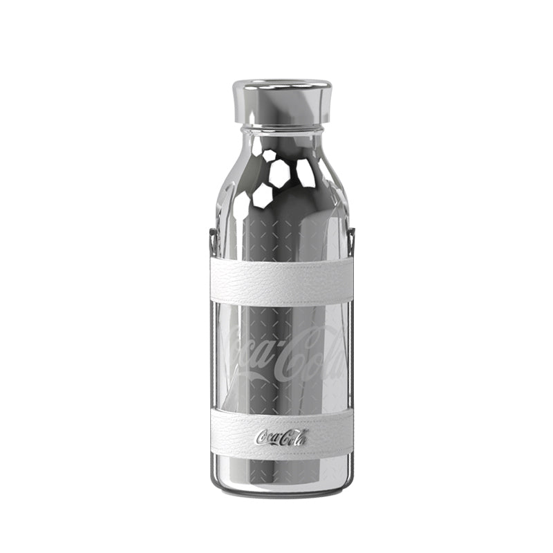 GERM x Coca-Cola Mirror Vacuum Bottle Silver 420mL