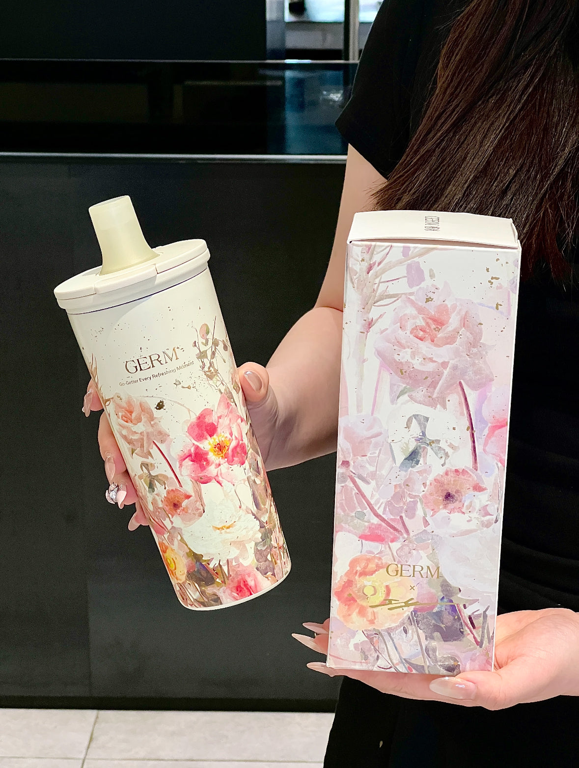 GERM Flower Collection Duosip Series Vacuum Tumbler