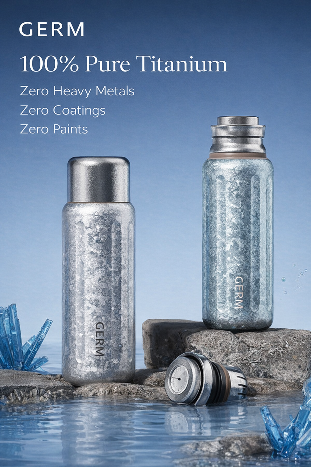 GERM Ti Colonnade Titanium Vacuum Bottle 500ml