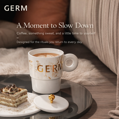 GERM Gilded Ceramic Coffee Mug