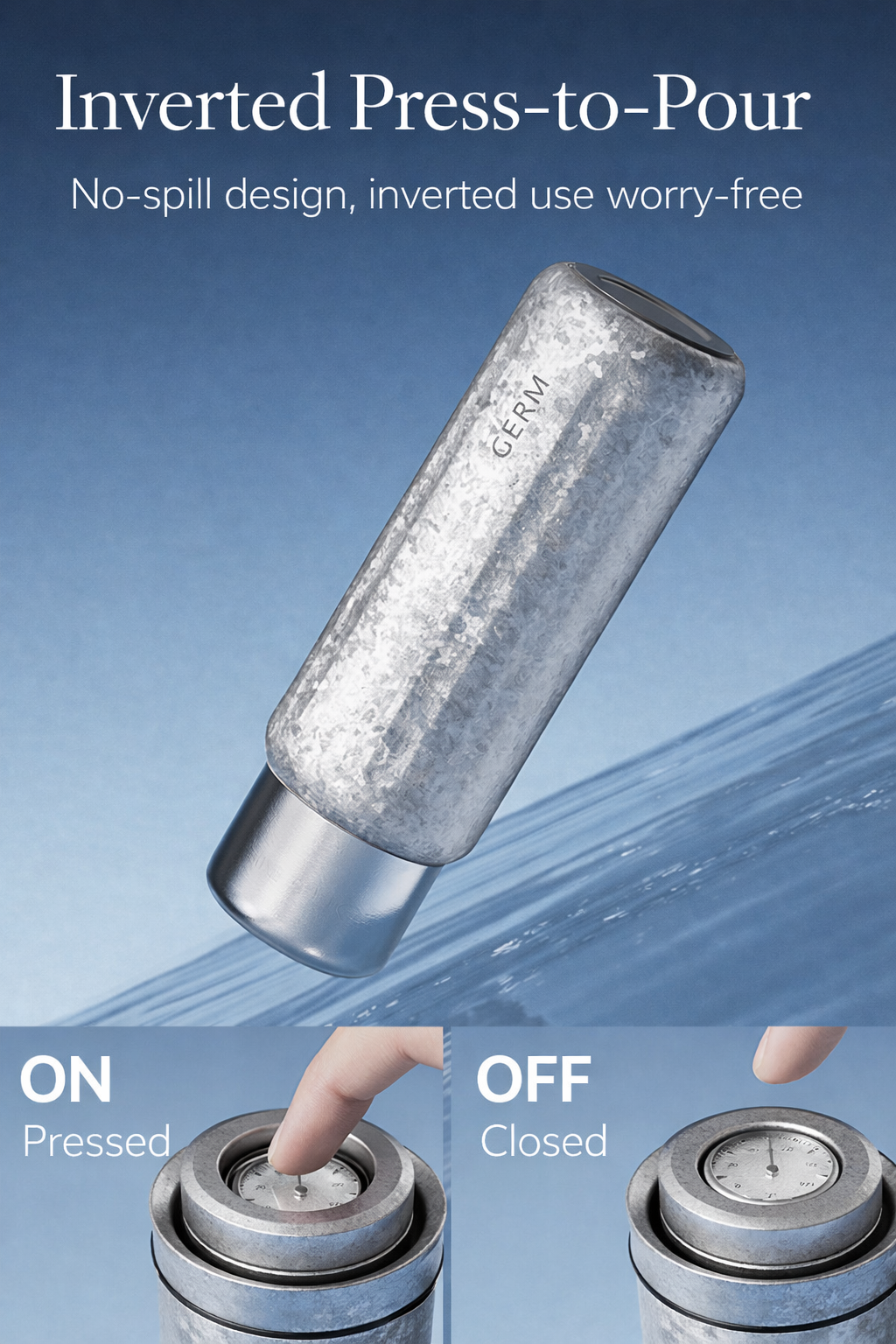 GERM Ti Colonnade Titanium Vacuum Bottle 500ml